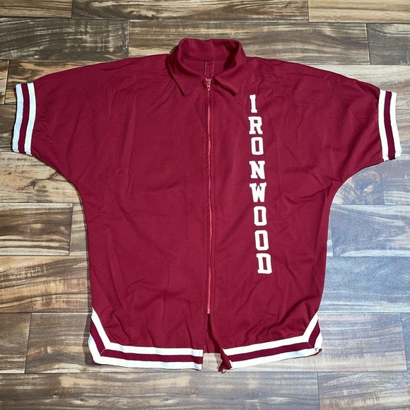 Rawlings | Shirts | Vintage Ironwood Michigan Devils Rawlings Full Zip ...